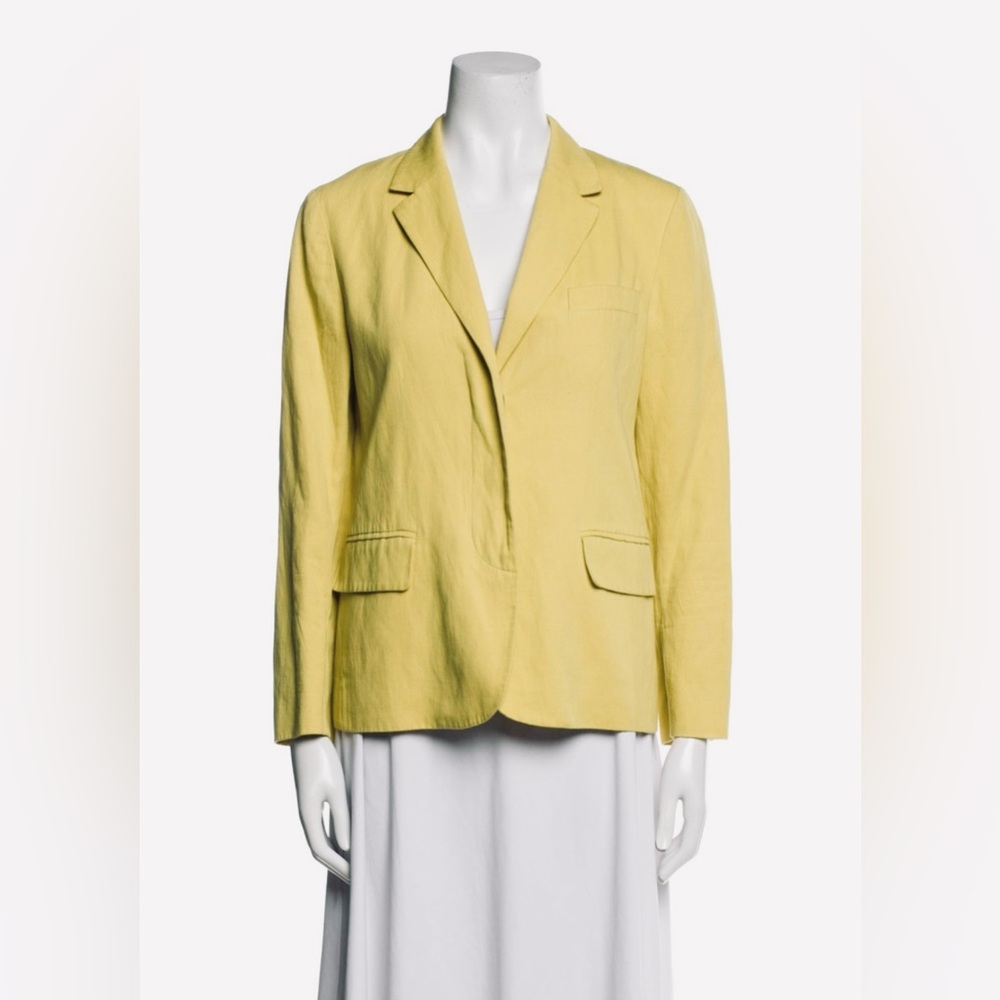 Vince Yellow Women's Tailored Blazer Jacket